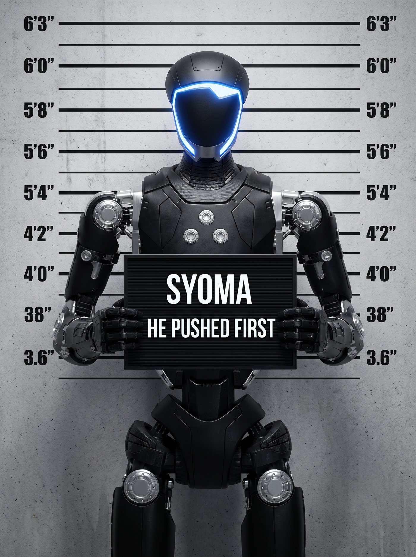 SYOMA mugshot: HE PUSHED FIRST